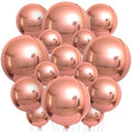 KatchOn Rose Gold Balloons - 22 Inch, Pack of 14, Engagement Decor by KatchOn