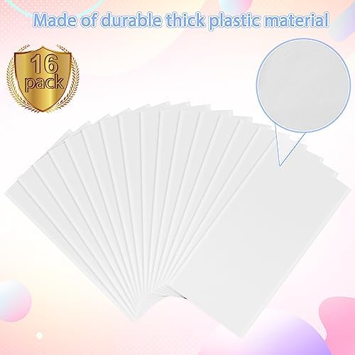16 Pack White Plastic Tablecloth for Rectangle Tables, Premium Decorative White Disposable Table Cloths for Parties, Bulk Rectangle Party Table Cover for Birthday, Wedding, Anniversary, 54 x 108 Inch - Image 4