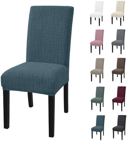 Super Stretch Chair Covers for Dining Chairs Set of 4, Forest Green by CYCMACOHOME