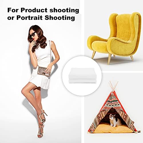 CPLIRIS 10x12ft White Backdrop Photography Photo Shooting Background with Matt Surface for Protrait Photoshoot or Party Decoration - Image 6