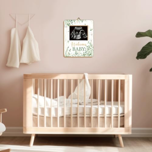 Sage Green Baby Shower Decor Frame, Sage Green Baby Shower Party Supplies, for Expecting Parents-to-Be Keepsake Gifts, Pregnancy Sonogram Frame Keepsake, Gender Reveal Present - Image 4