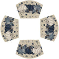 Artoid Mode Navy Blue Pumpkins Fall Wedge Placemats Set of 4-12 x 18 Inch by ArtoidMode