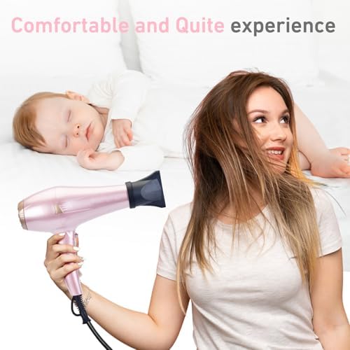 CONFU Hair Dryer, Professional Ionic Salon Blow Dryer with Diffuser for Women and Men, 5X Fast Drying, Powerful and Quiet Hair Blow Dryer for Fast & Easy Styling (1875 Watts) - Image 6