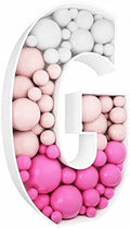 3FT DIY Mosaic Balloon Letter G Frame, Fillable Party Backdrop Decor by JW+Passion+-+Premium+Quality%2C+Made+With+Passion