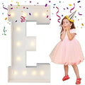 4FT Marquee Letters, Large Light Up Letters E for Marry Me Party Decor by MerryMosaics