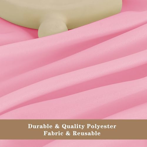 Fitable 6 Pack Pink Tablecloths 70x108 Inch for 6 Foot Rectangle Tables - Image 3