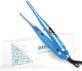 ORYNNE 3/10'' Small Pencil Flat Iron for Short Hair, Pixie Cut, Edges. 5s Ultra Fast Heat Up, 270℉-450℉ Adjustable Temperatures, Tourmaline Ceramic & Ionic Technology, Dual Voltage for Travel, Blue by ORYNNE