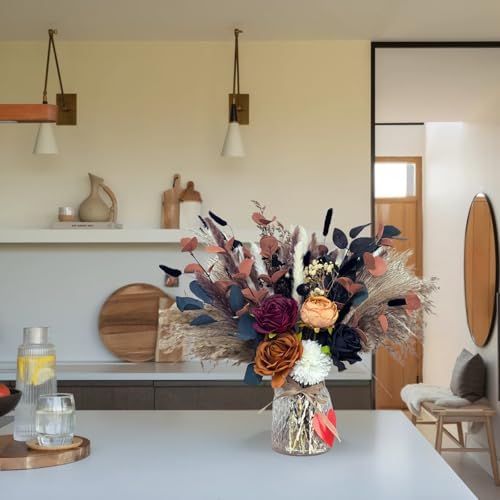 Fall Dried & Artificial Floral Centerpieces For Tables, Thanksgiving Decor - Image 6
