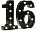 Pooqla Black Light Up Numbers, 16th Birthday Decorations for Boys by Pooqla