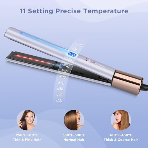 IG INGLAM 1 Inch Infrared Titanium Flat Iron Hair Straightener - Image 4