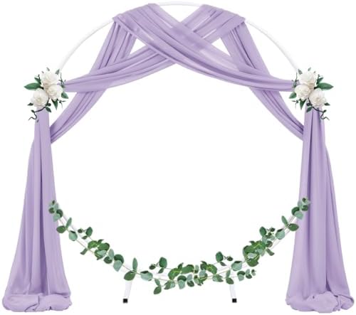 Wedding Arch Draping Fabric Sheer Chiffon Curtain Drape Wedding Party Decor - Image 2