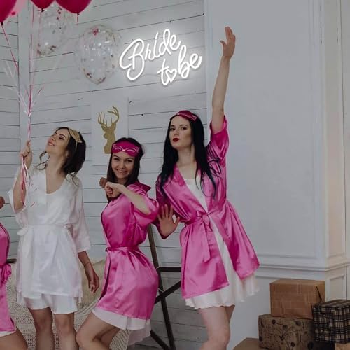 Bride to be Neon Sign 16.5 x 11.6 Inch White LED Neon Signs for Wall Decor - Image 5