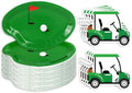 Whaline 90Pcs Golf Party Plates Napkin Set, Green Sport Ball by Whaline
