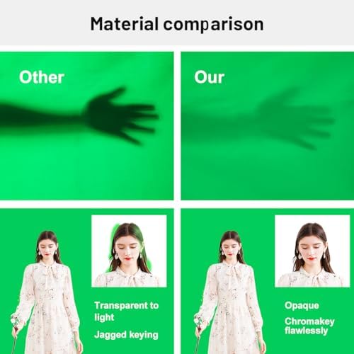 Green Screen Backdrop Background,10 X 13 FT Large Photography Backdrop Photo Background Screen for Streaming Zoom Photo Muslin Green Curtain Video Recording Greenscreen Picture Photoshoot - Image 4