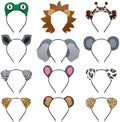 CiyvoLyeen 12Pcs Jungle Animal Ears Headbands Safari Decor for Kids Adult by CiyvoLyeen