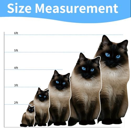 Siamese 5FT Life Size Cardboard Cutout, 1 PC - Image 2