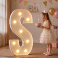 imprsv Large Marquee Letters, 3FT Light Up Letters S Sign for Party Decor by Letsmakeitimpressive