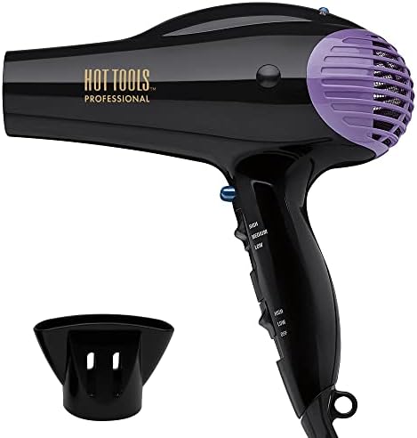Hot Tools Professional 2100 Ionic Anti-Static Hair Dryer, Black by HOTTOOLS