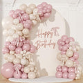 Dusty Pink Balloon Arch Kit for Wedding Baby Shower Birthday Decorations by NUTTYBASH