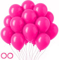 Voircoloria 105pcs Hot Pink Party Latex Balloons, 12inch by Voircoloria