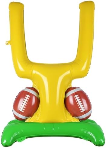 Football Party Supplies Kit - Goal Post Balloon Set for Football Birthday,Tailgate Celebrations & Decorations by Gatherfun