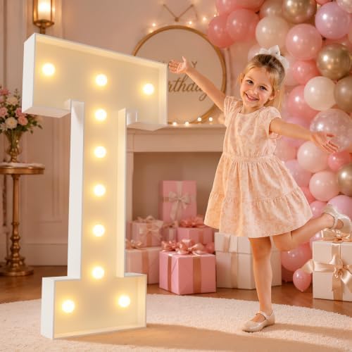 imprsv 4FT Marquee Letters Large Light Up Letters T for Party Decor by Letsmakeitimpressive