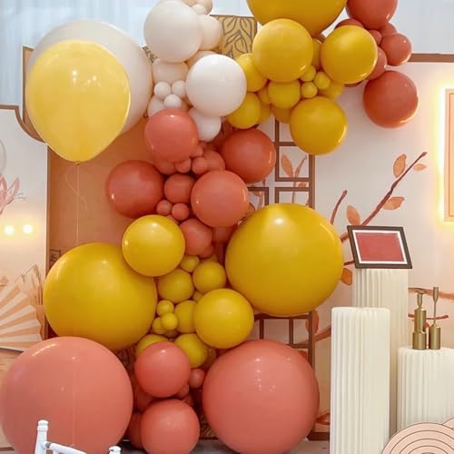 Voircoloria 130pcs Coral Red Balloons Garland Arch Kit, 18 12 10 5 Inch - Image 4
