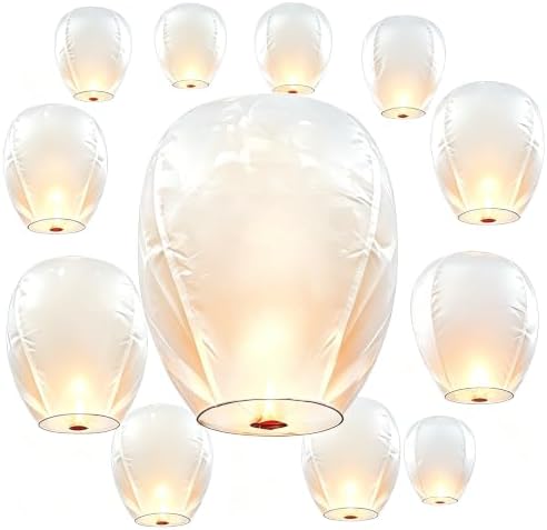 Paper Lanterns 20Pcs Set, Including Hanging Rectangular, Suitable for Home Decor, Birthday Parties, Weddings, Christmas, Easter, New Year’s Celebrations, and Other Party Decorations. (20Pack White) by Unknown
