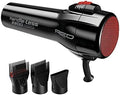 RED by Kiss Handle-Less 2200W Ceramic Tourmaline Hair Dryer, 3 Heat Settings, Pro Blow Dryer with Comb Attachment, Ionic for Frizz-Free Shine, Detangler & Straightening for 4C by REDbyKISS