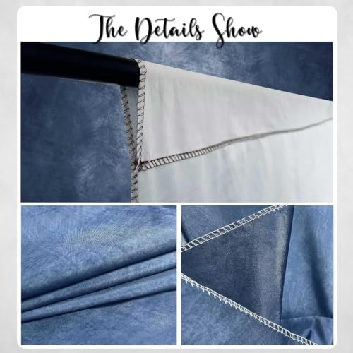 Abstract Photography Backdrop for Photoshoot, 8x14ft,Blue,No Stand - Image 6