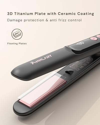 ANNLARY Mini Hair Straightener, Portable Small Flat Iron for Travel - Image 4