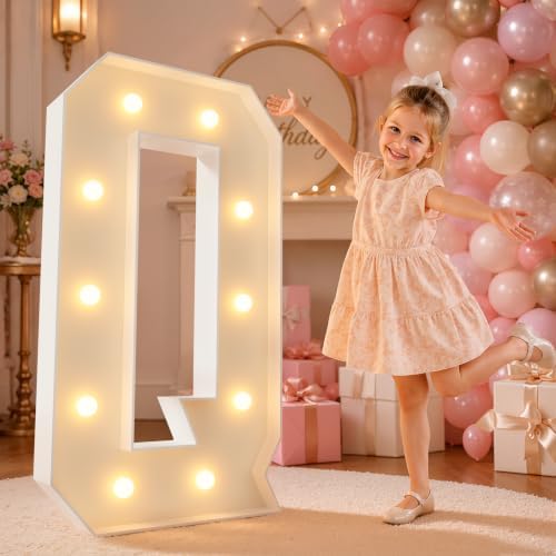 imprsv 4FT Marquee Letters Large Light Up Letters Q for Party Decor by Letsmakeitimpressive