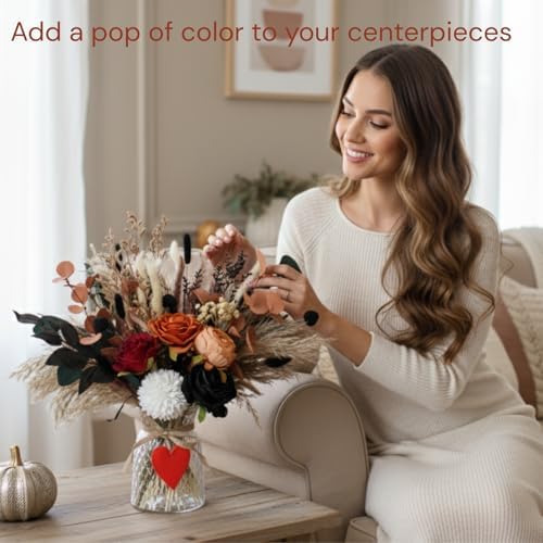 Fall Dried & Artificial Floral Centerpieces For Tables, Thanksgiving Decor - Image 2