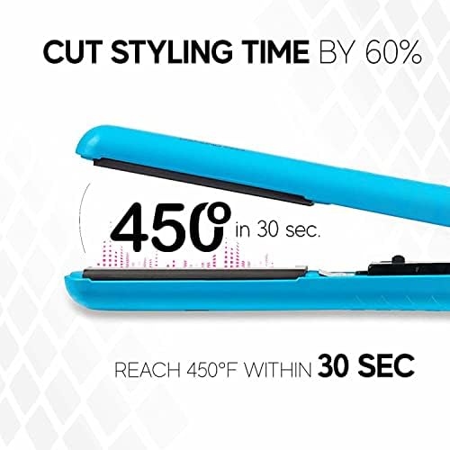Brilliance New York - 1.25 Inch Diamond Ceramic Flat Iron - Frizz-Free and Anti-Static Ionic Plates - Dual Voltage Flat Iron for Travel - Image 4