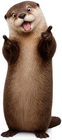Funny Otter Life Size Cardboard Cutout Standee, 2FT by 111PRINT