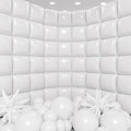 50pcs White Square Foil Balloons Wall Backdrop with 79pcs White Balloon Garland Arch Kit, Double Sided Balloon Tunnel for Birthday Anniversary Wedding Engagement Baby Shower Prom Decorations by Unknown