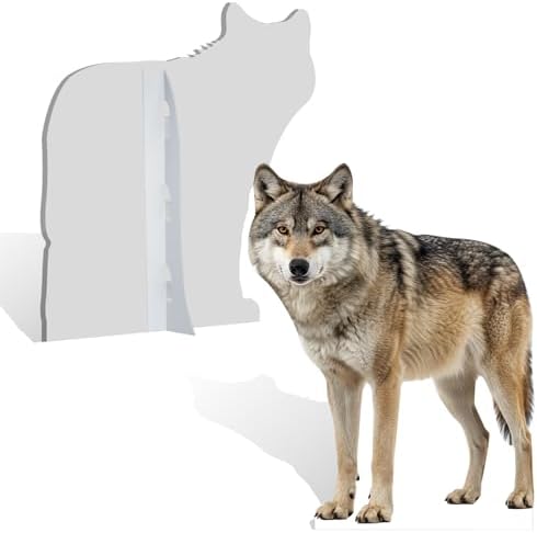 Wolf 2ft Life Size Cardboard Cutout Animal Standup 1 Piece - Image 2
