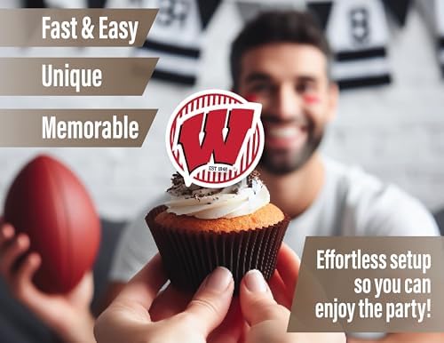 UW Madison Party Supplies Wisconsin Badgers Decorations Graduation 42 Pc - Image 4