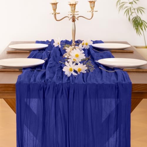 Cheesecloth Table Runner Fall Boho Wedding Birthday Party Home Decor - Image 2