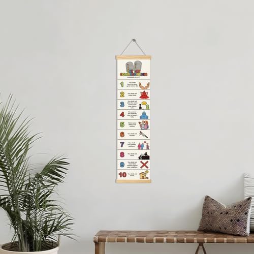 Ten Commandments Banner, Church Banner, Christian Rustic Hanging Door Flag, Farmhouse Decorations Outdoor Indoor, Church Activity Decor, Bible Lesson, Scripture and Words Decorations - Image 4