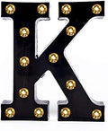 Foaky Black LED Marquee Number Lights Sign Light Up Marquee Number Lights Sign for Night Light Wedding Birthday Party Battery Powered Christmas Lamp Home Bar Decoration by Foaky