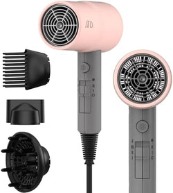 AINA Diffuser Hair Dryer,Comb Full-Featured Blow Dryer 110V(Misty Blush) by Aina