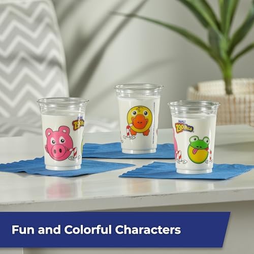 Hefty Zoo Pals Kids Cups, Animal Printed Kids Plastic Cups for Birthday Parties or Everyday Use, Great for Small Hands to Hold, 25 Count, 10 Fl. Oz. (Pack of 2) - Image 3