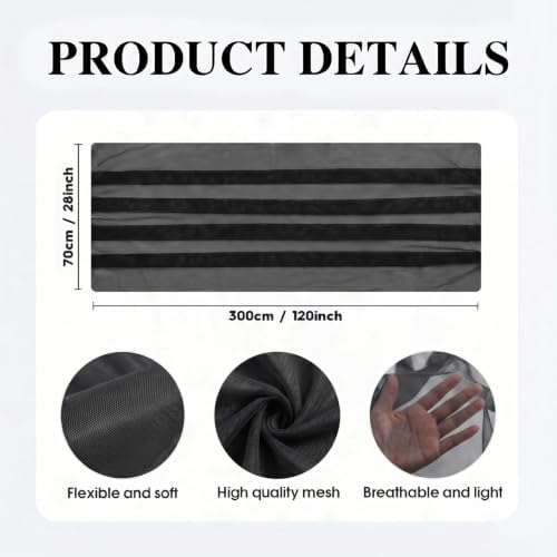 Artoid Mode Black Gauze Table Runner 28x120Inch, Seasonal Sheer Kitchen Dining Holiday Wedding Birthday Baby Shower Table Decor for Home Party - Image 5