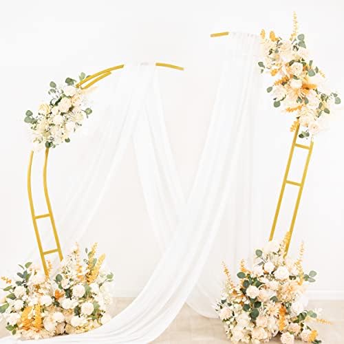 Wedding Arch Draping Fabric Sheer Chiffon Curtain Drape Wedding Party Decor - Image 4