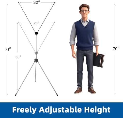 EKSPRINT X Banenr Stand, Adjustable Fit Banner 23 x 63 to 32 x 78 Inch, X Banner Holder Stand with Portable Travel Bag for Display, Store, Wedding, Graduation, Outdoor Indoor Events (Only Stand) - Image 5