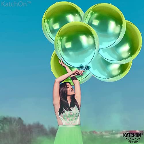 KatchOn Green Balloons - 22 Inch, Pack of 6, Green Party Decorations - Image 6
