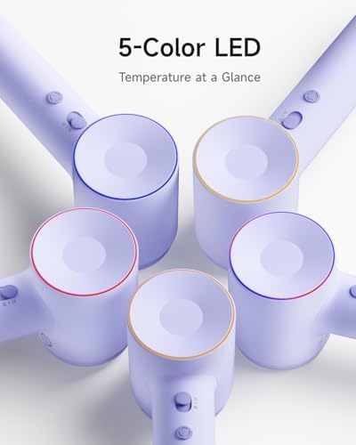 Laifen SE 2 Diffuser Hair Dryer for Women, 21.5m/s Air Speed, Purple - Image 4