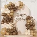 Brown Balloon Garland Arch Kit for Birthday Decor by NUTTYBASH