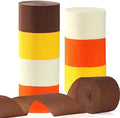 Yellow-Beige Orange-Brown Fall Party-Decorations Streamers - 8 Rolls Boho Autumn Baby Shower Thanksgiving Harvest Crepe Tissue Paper Streamer,Birthday Bridal Bachelorette Wedding Garland Panduola by Panduola
